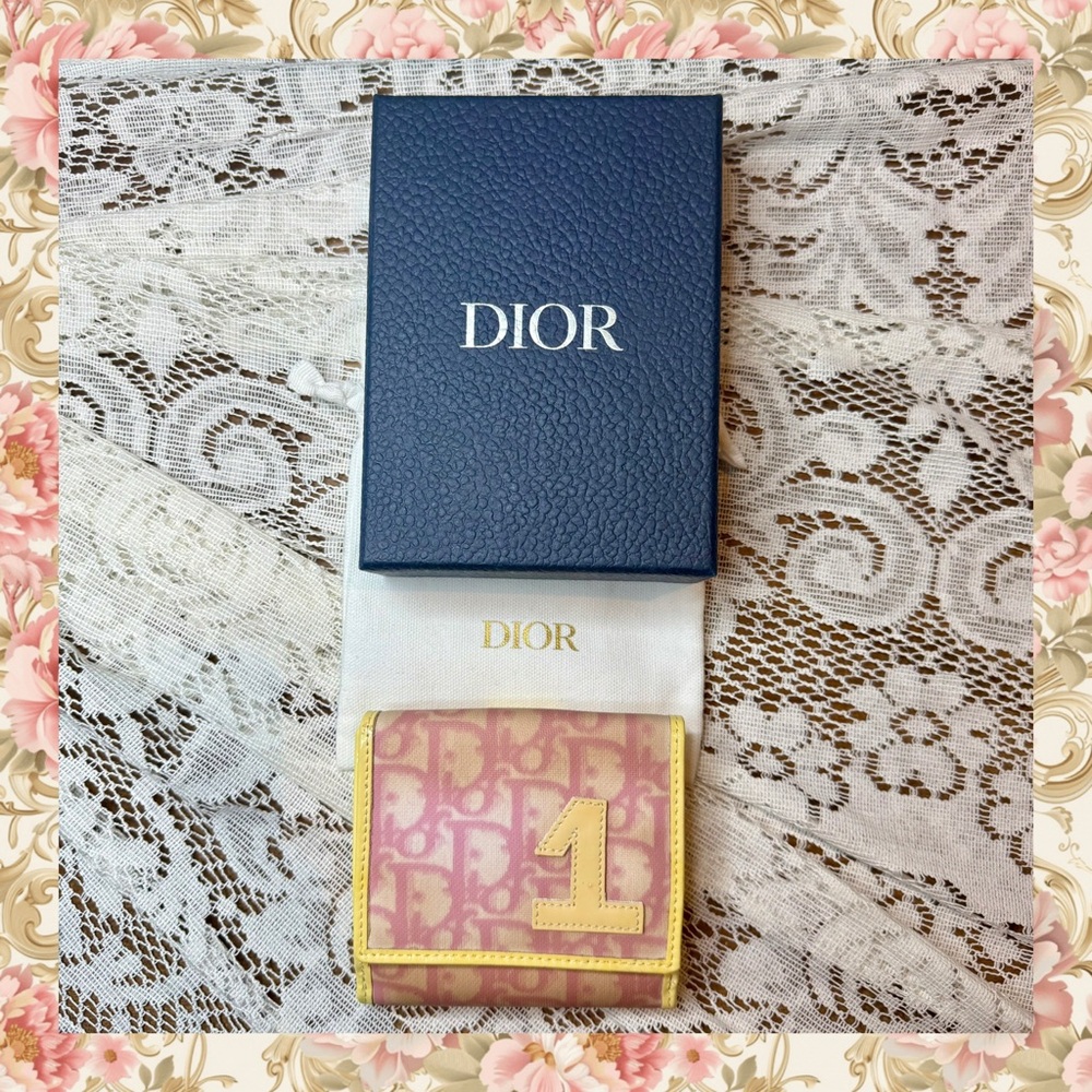 Dior Pink Trotter Print with Yellow Trim